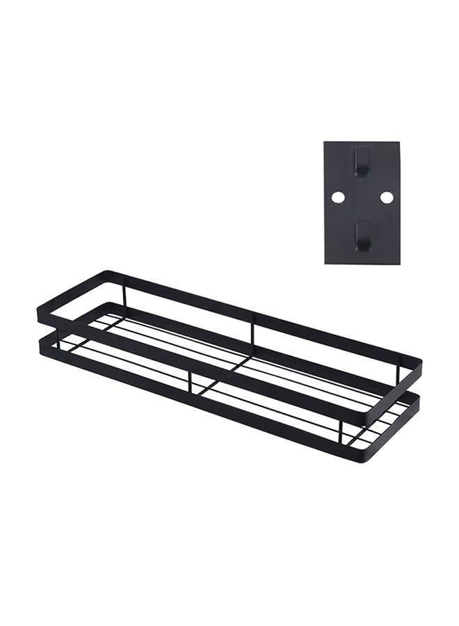 Maston Punch-Free Wall Mount Seasoning Storage Rack Black 37 x 13 8centimeter - Image 1