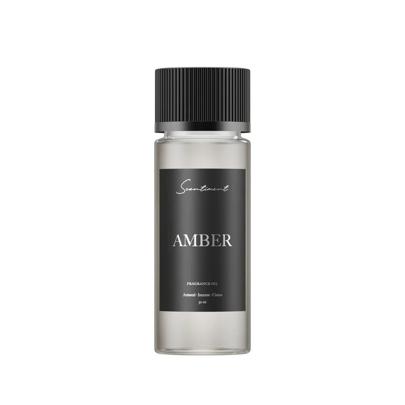 Scentiment Amber Fragrance Oil â€“ Cardamom, Leather, Lemon with Cinnamon & Sandalwood Scent for Diffusers, Aromatherapy Oil (50ml)