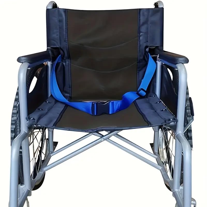 BASRI Wheelchair Safety Strap Seat Belt - Anti-Slip, Anti-Fall, Extra Long Size 100cm to 200cm Adjustable Length, Quick Released Buckle, Suitable for all People 1 Pack - Image 2