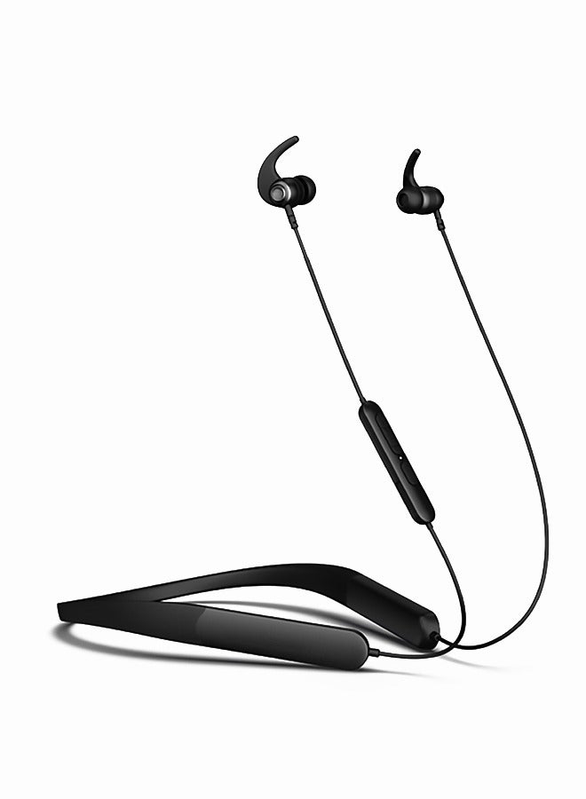 SEEKEN Soundbreeze Wireless Bluetooth Neckband Headphones - Black | 40 Hours Playtime | Magnetic Cable | Premium Design | High-Quality. - Image 1