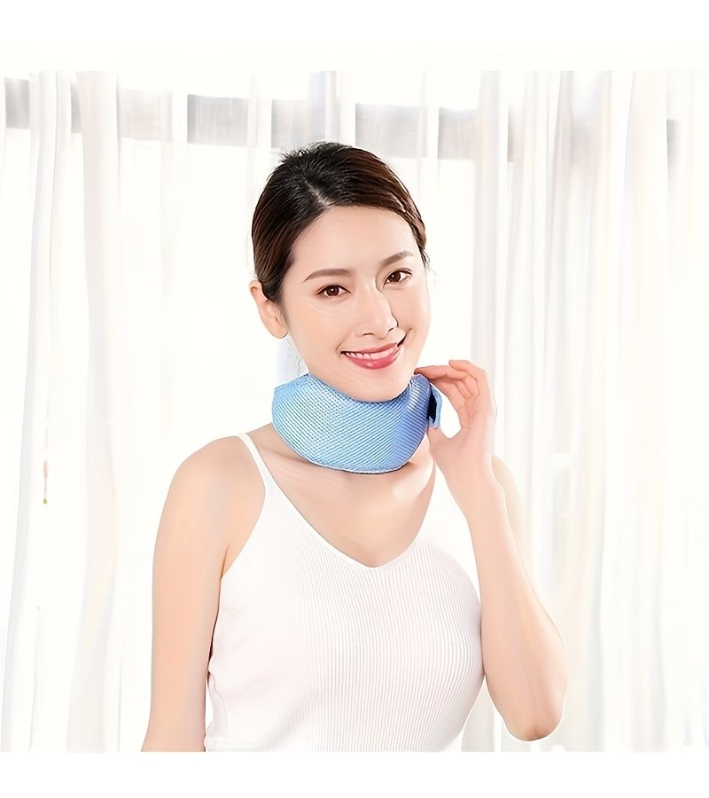 Anti Snoring Neck Support Band Jaw Fixation Sleep Aid Blue Blue - Image 5