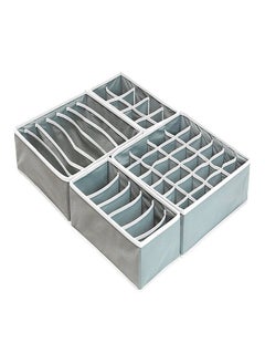 Generic 4-Piece Underwear Organizer Storage Box Set Multicolour  - Image 3