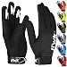 HWK Men Women Motorcycle Gloves Tactical Handwear with NonSlip Neoprene Palm Padding Versatile Temperature Resistant Riding Gear Black Small Dirt Bike Gloves - Image 2