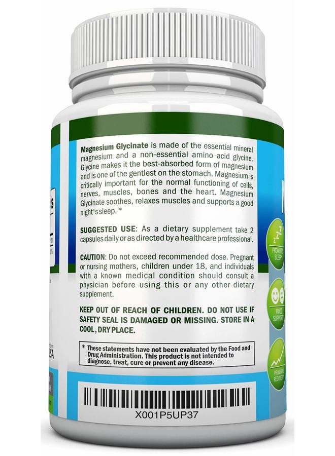 NutriONN Magnesium Glycinate - 1600 mg - 180 Vegan Capsules - Maximum Absorption - Chelate Vegan Supplement - High Bioavailability - Great for Heart Health and Muscle Cramps - Image 3