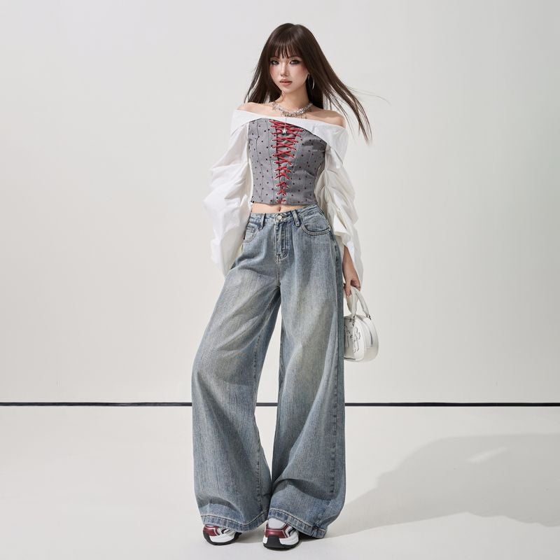 Unisex Casual Daily Denim Jeans - Image 4