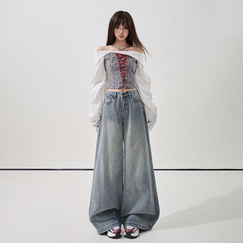 Unisex Casual Daily Denim Jeans - Image 3