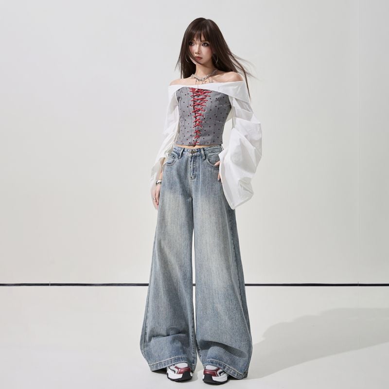 Unisex Casual Daily Denim Jeans - Image 1
