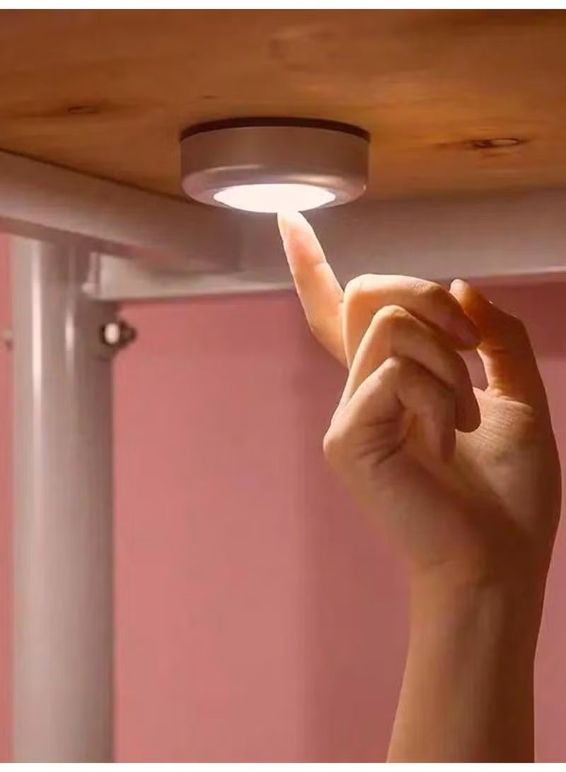 2 Packs Motion Sensor Light, Cordless Battery, Powered LED Night Lights for Hallway Bathroom Bedroom Kitchen, Closet Lights Stair Puck Lighting(Warm White) - Image 4