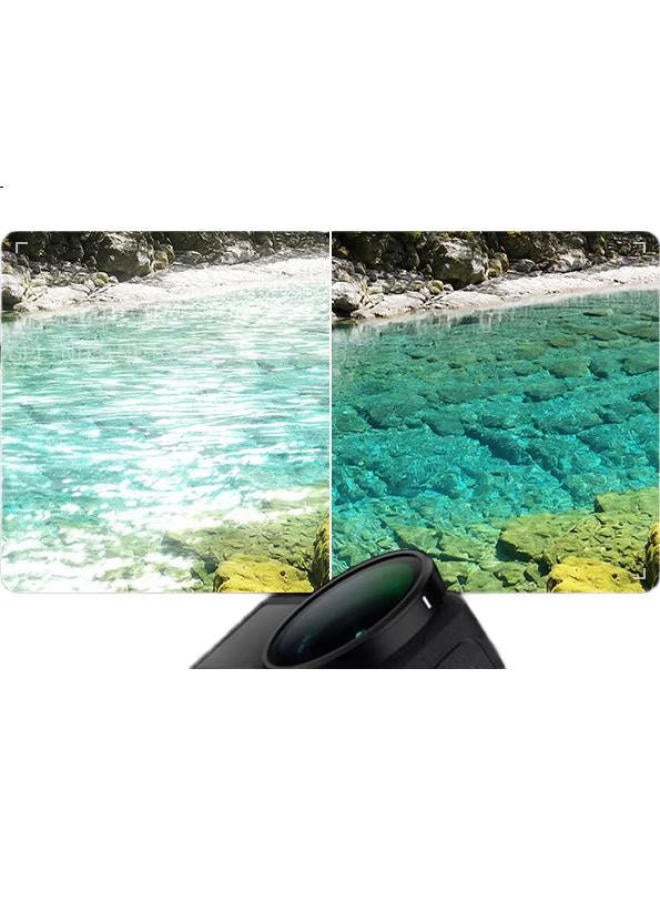 Llano Nd Filter Cpl Polarizer Lens Filter Set For Dji Osmo Action 4/5 Pro Action Camera Lens Protective Cover Cpl+Nd 4-Piece Filter Kit - Image 2