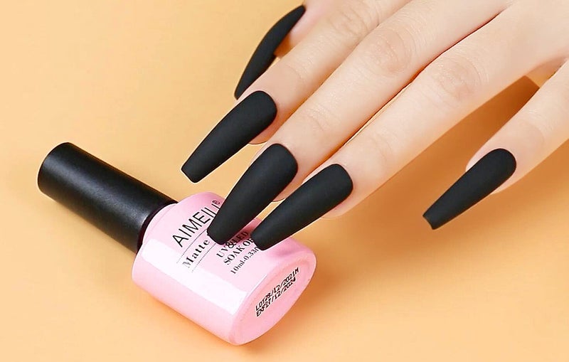 AIMEILI Soak Off U V LED Gel Nail Polish - No Wipe Matte Top Coat 10ml - Image 2