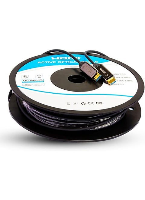 Active Optical AOC-Fiber HDMI 4K 60Hz 2.0 Cable 10Mtr, Supported Resolution UHD 4K@60Hz Bandwidth upto 18 Gbps