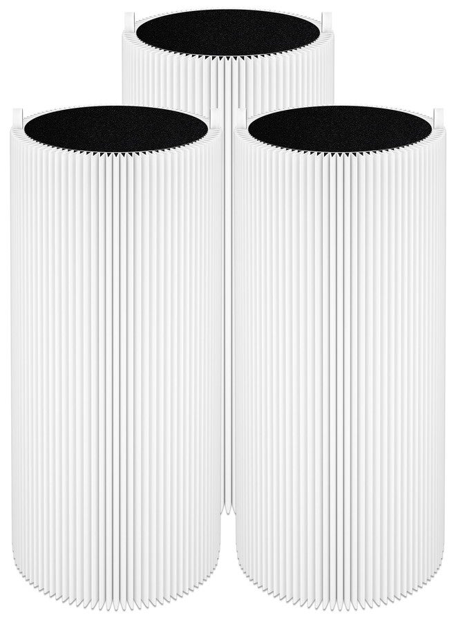 Funmit 3 Pack Blue Pure 411 Filter Replacement for Blueair Blue Pure 411 Genuine, 411+, 411 Auto and MINI Air Purifier, Include Particel and Activated Carbon by Funmit - Image 1