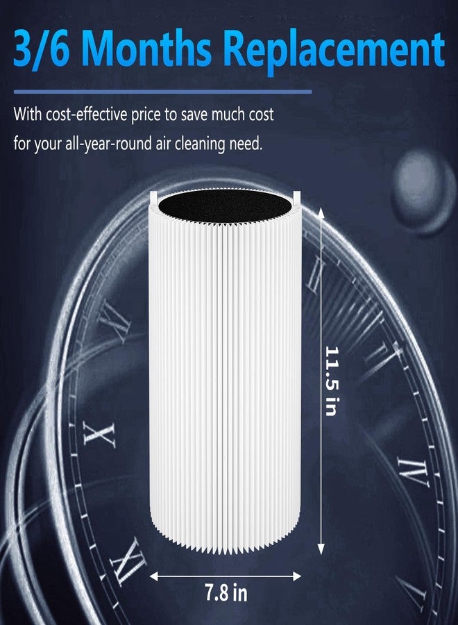 Funmit 3 Pack Blue Pure 411 Filter Replacement for Blueair Blue Pure 411 Genuine, 411+, 411 Auto and MINI Air Purifier, Include Particel and Activated Carbon by Funmit - Image 4