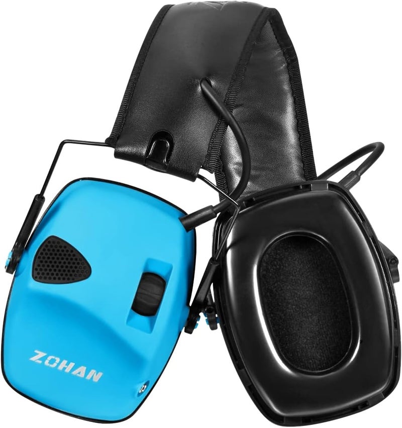 Zohan EM054 Electronic Shooting Ear Protection with Gel Ear Pads, Slim Active Noise Reduction Earmuffs with 4X Sound Amplification for Gun Range - Image 1