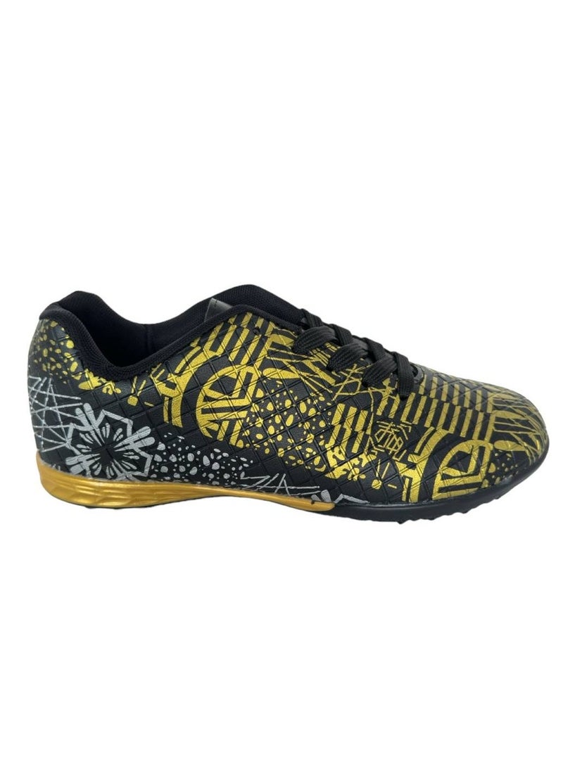 Youth tartan five-a-side lace-up football shoes - Image 1