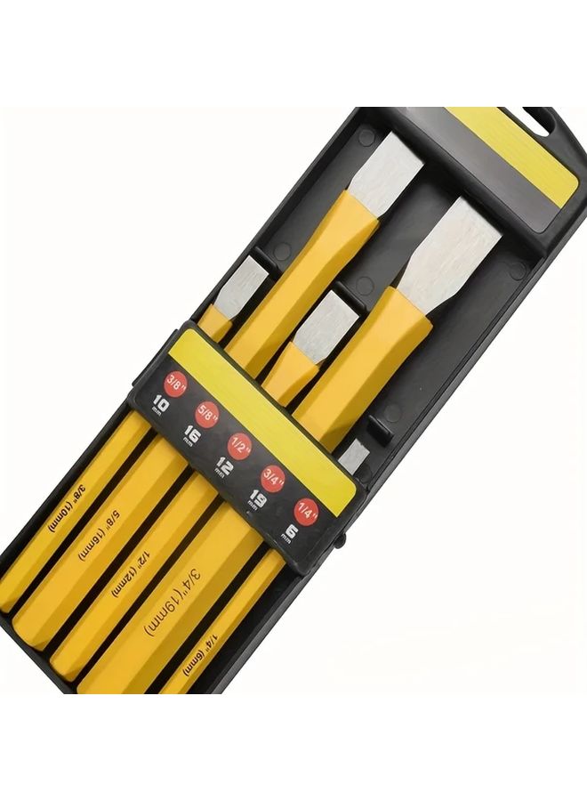 5pcs Cone Chisel Set Brick Hammer Leveling Pointed Iron Chisel Wall Tools Trowel - Image 2