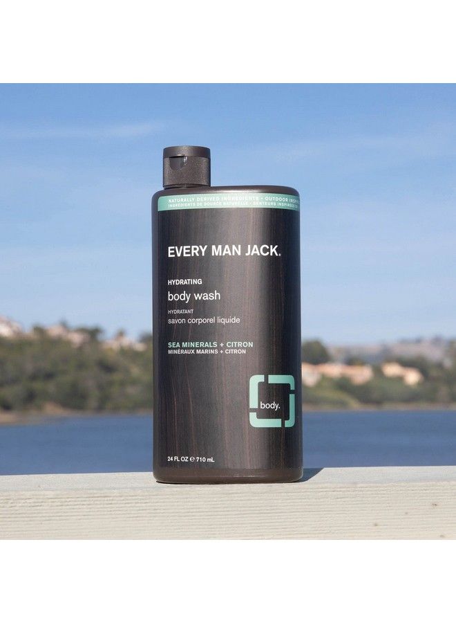 Every Man Jack Nourishing Sea Minerals + Citron Mens Body Wash For All Skin Types Cleanse Nourish And Hydrate Skin With Naturally Derived Coconut Glycerin 24Oz 2 Bottles  - Image 5