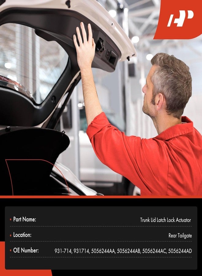 A-Premium Rear Tailgate Lock Trunk Latch Actuator Compatible with Chrysler 300 2005-2018, 200 2011-2014 & Dodge Dart 2013-2016, Avenger 2008-2014, Charger 2006-2018, Challenger 2008-2018, 5056244AA - Image 3