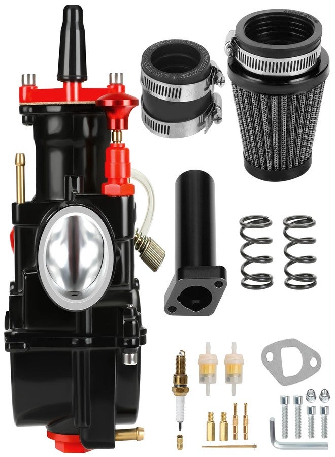 CILOYU طقم كاربراتير CILOYU Racing PWK 28mm لدراجات بريداتور 212 و224 و196 سم مكعب، وكولمان CT200U-EX وCT200U وBT200X، ودراجات باجا واريور MB200 وKT196 وGX160 بمحرك 6.5 حصان، قطع غيار رياضية عالية الأداء - Image 1