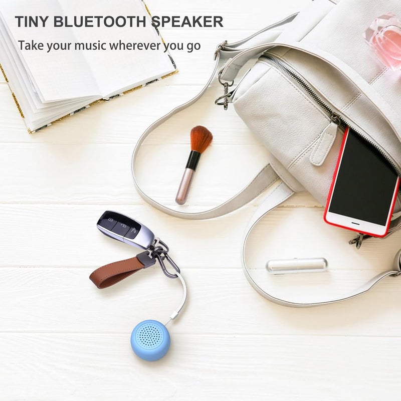 LEICEX Travel Bluetooth Speaker, Tiny Small Speakers Bluetooth Wireless Pillow Perfect for Travel Outdoor Sound (Blue) - Image 5
