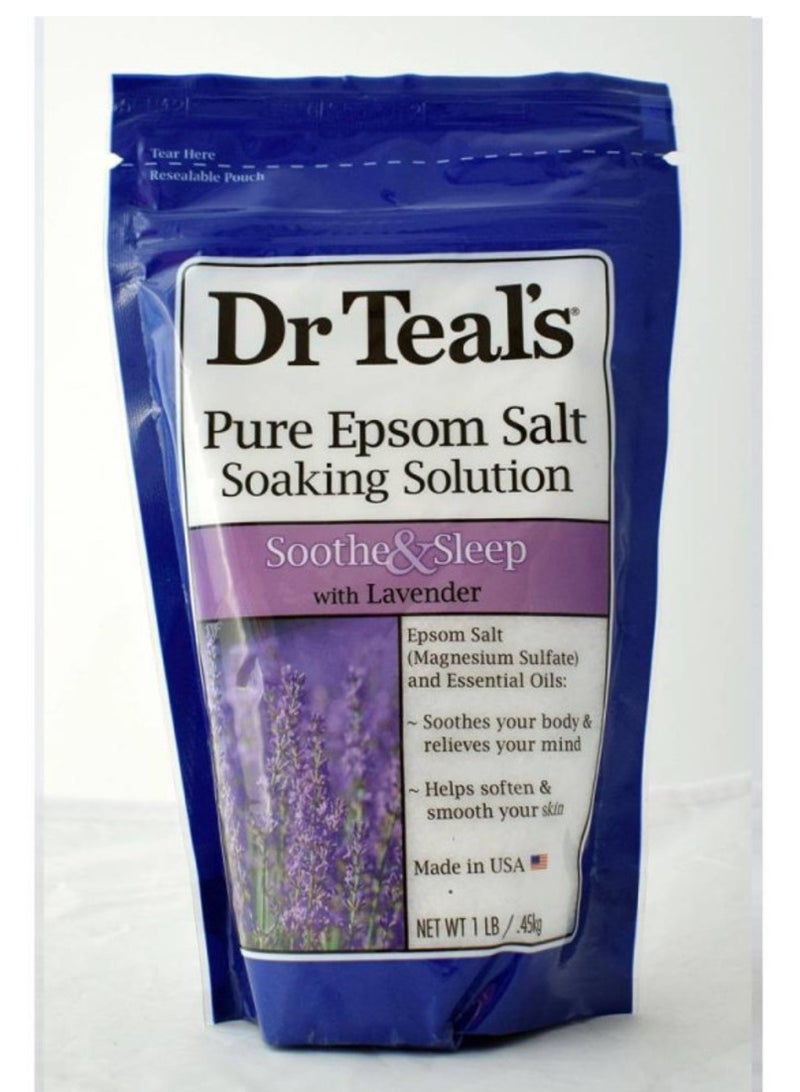 دكتور تيلز إبسوم ملح الاستحمام باللافندر 450 جرام