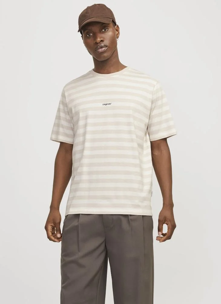 JACK & JONES Jorvesterbro Striped Detailed T-Shirt