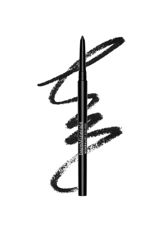 bareMinerals Mineralist Lasting Eyeliner – Onyx | Long-Wear Waterproof Creamy Retractable Pencil Eyeliner with Avocado Oil & Aloe Vera – 0.35 g - Image 1