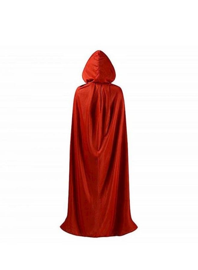 Red Hooded Cloak Costume - Image 2