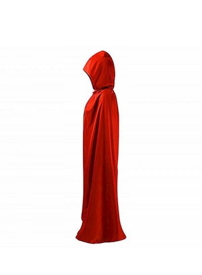 Red Hooded Cloak Costume - Image 3