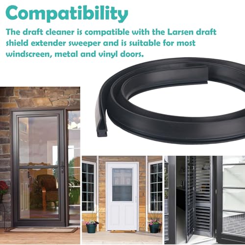 GGTE Storm Door Sweep for Larson and Pella Storm Door Expander Sweep, for Vinyl and Metal Doors Storm Door Seal Rubber Strip (StyleA+StyleB) - Image 5