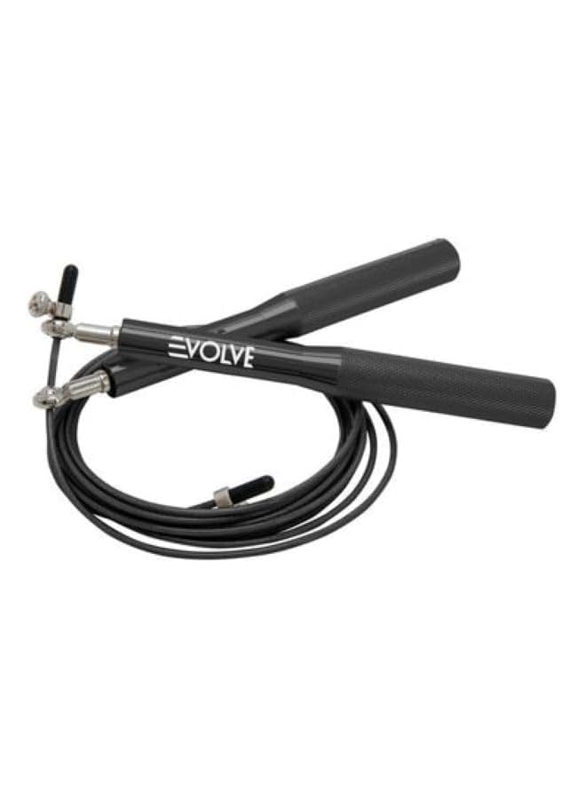 Evolve Skipping Rope | Steel Wire Adjustable Ball-Bearing Jump Rope With Non-Slip Handles For Cardio Fitness Training Home Workout And Crossfit For Indoor And Outdoor Use - Image 2