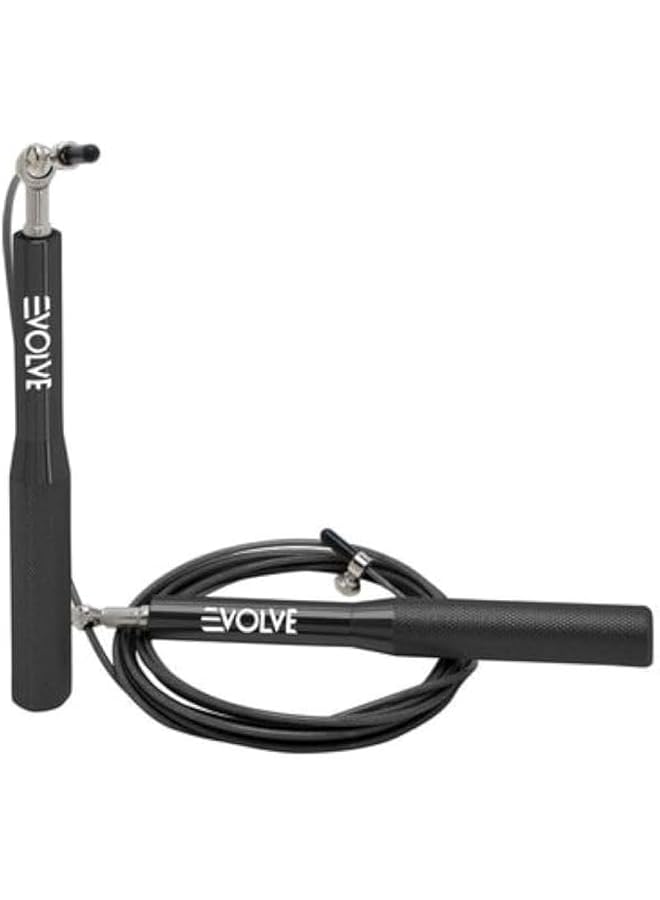 Evolve Skipping Rope | Steel Wire Adjustable Ball-Bearing Jump Rope With Non-Slip Handles For Cardio Fitness Training Home Workout And Crossfit For Indoor And Outdoor Use - Image 1