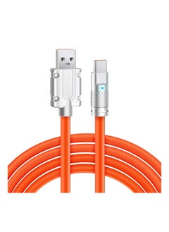 USB Type C Cable, 6.6 ft Fast Charging Cord, to A Cable Compatible with Samsung Galaxy S9 S10 S8 Plus, Charger for Note 10 9 8, LG V50 V40 G8 G7(Orange)