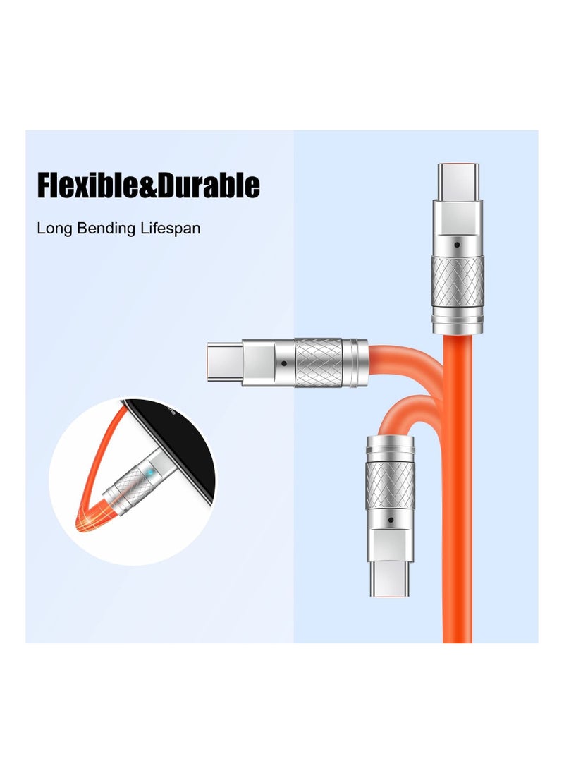 Y&D - USB Type C Cable, 6.6 ft Fast Charging Cord, to A Cable Compatible with Samsung Galaxy S9 S10 S8 Plus, Charger for Note 10 9 8, LG V50 V40 G8 G7(Orange) - Image 1