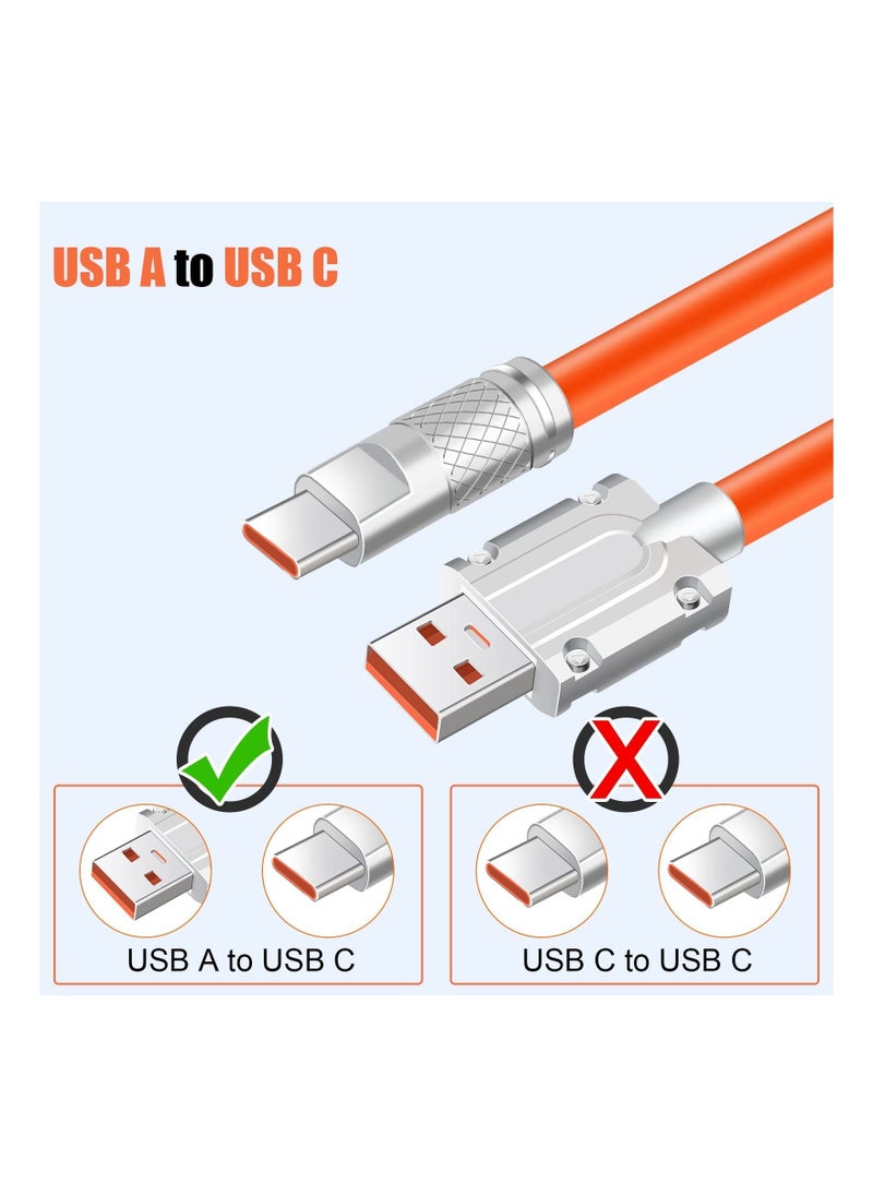 Y&D - USB Type C Cable, 6.6 ft Fast Charging Cord, to A Cable Compatible with Samsung Galaxy S9 S10 S8 Plus, Charger for Note 10 9 8, LG V50 V40 G8 G7(Orange) - Image 1