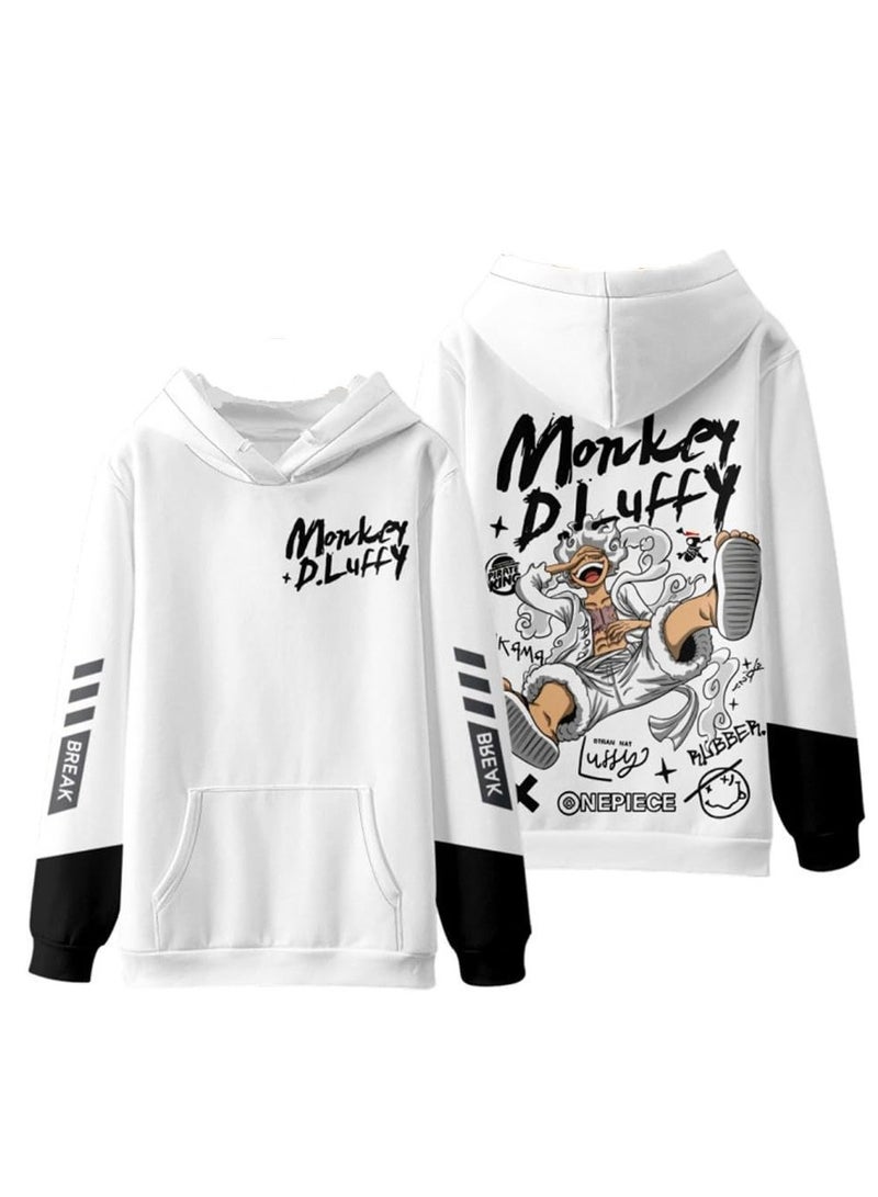 KUYING New One Piece Casual Loose Hooded Sweatshirt  - Image 1
