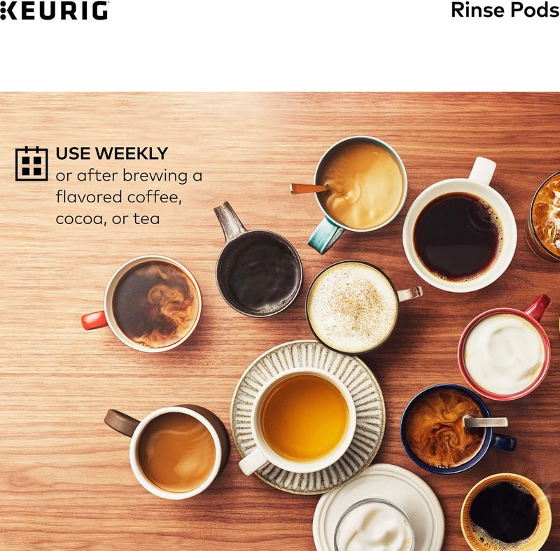 Keurig طقم تنظيف صانعة القهوة للصيانة يتضمن محلول إزالة الترسبات وكبسولات الشطف، متوافق مع صانعات القهوة Classic/1.0 و 2.0 K-Cup Pod، 4 قطع - Image 5