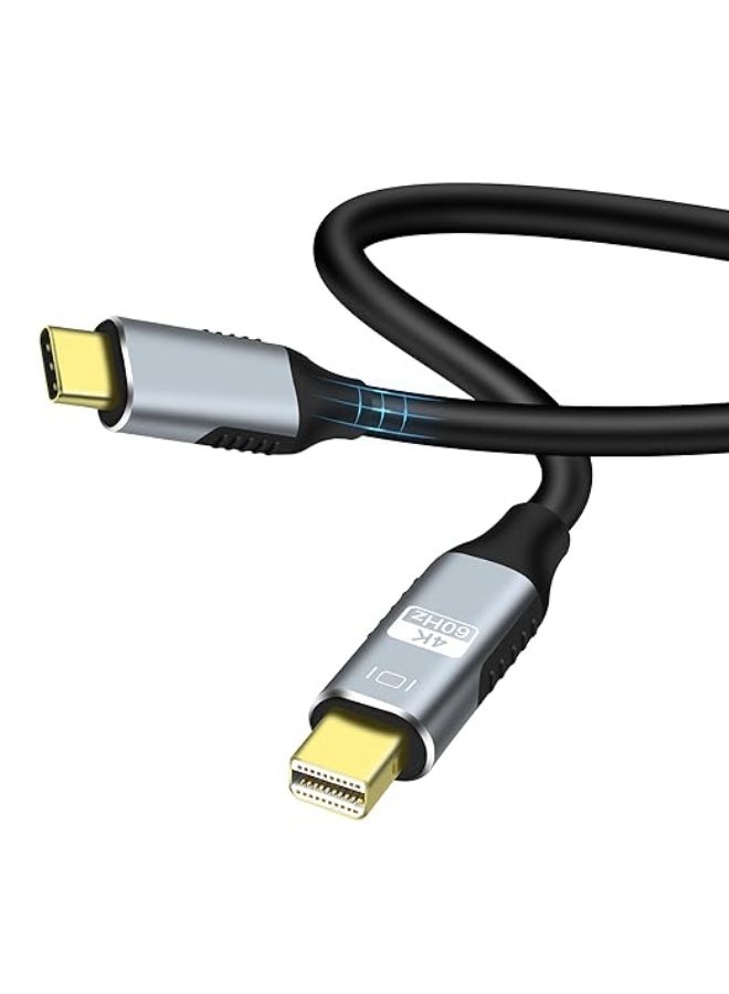 USB C Type C to Mini DisplayPort Adapter Cable - 4K@60Hz High-Speed Video Connector - Strong & Versatile for Phone, TV, and Computer - Image 4