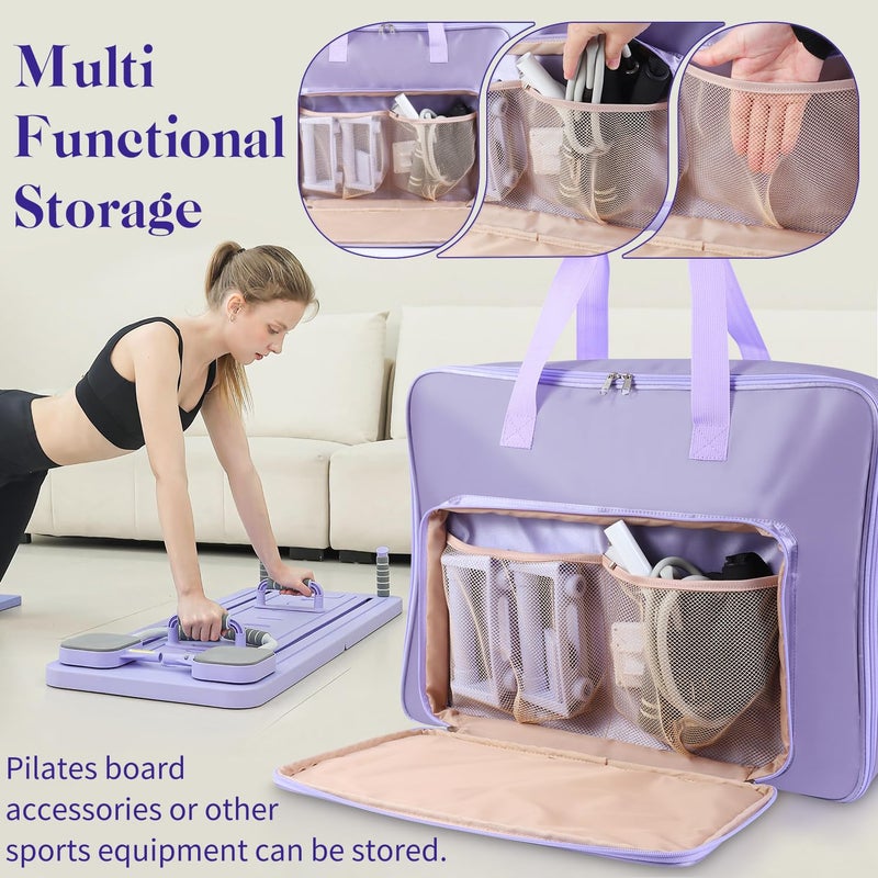 LOTCAIN Storage Bag for Pilates Board Pilates Board Organizer Portable Shoulder Gym Bag for Outdoor Exercise Home Storage - Image 2