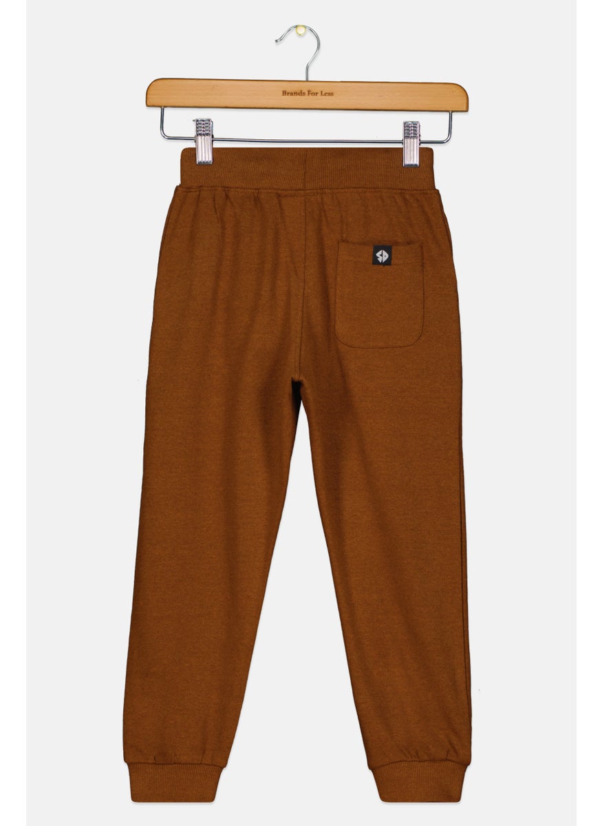 Scooby Doo - Kids Girl Graphic Print Jogger Pants, Brown Combo - Image 1