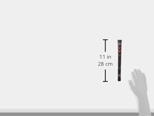 Super Stroke SuperStroke Cross Comfort Golf Club Grip, Black/Red (Standard) | Soft & Tacky Polyurethane That Boosts Traction | X-Style Surface & Non-Slip | Swing Faster & Square The Clubface More Naturally (RSS192) - Image 3