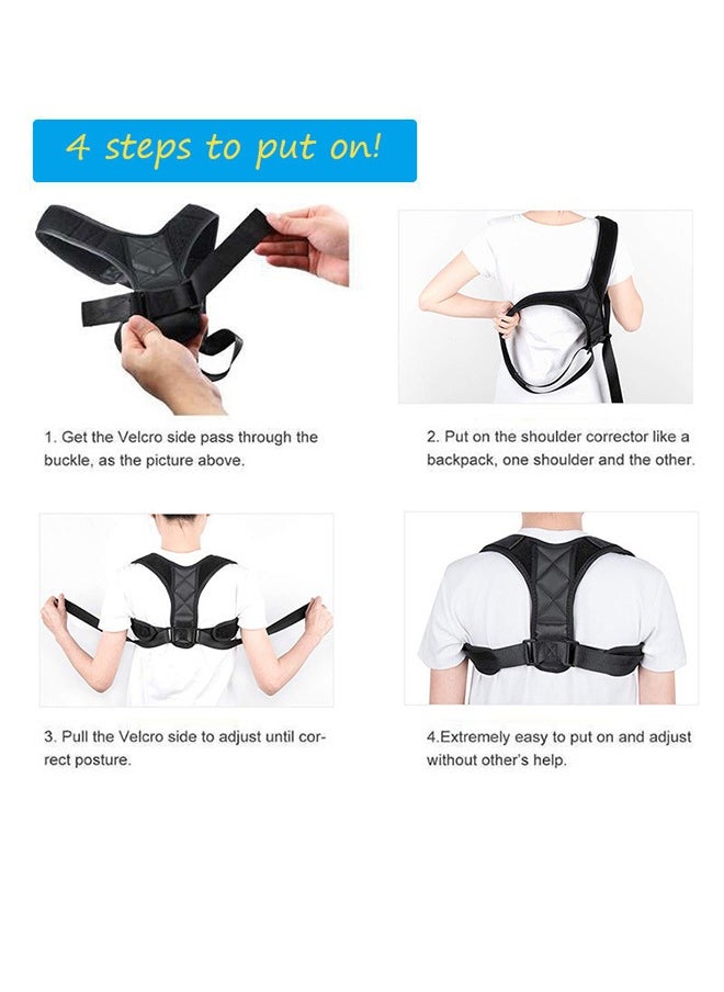 Posture Corrector For Men And Women, Back Support, Shoulder Posture Support, Adjustable Posture Corrector, Back Support Posture Corrector, Back Pain Relief, Back Straightener, Upper Back Support