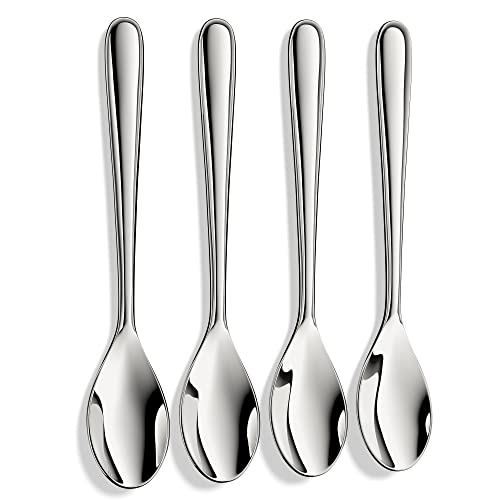 Muncene Demitasse Espresso Spoons,Forged 18/10 Stainless Steel Mini Teaspoons Coffee Spoons,4.7 Inch,Set of 4,Heavy Duty and Dishwasher Safe - Image 1