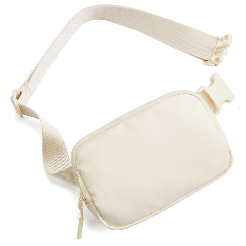 Telena Belt Bag for Women Men Fashionable Crossbody Fanny Pack for Women Waist Bag with Adjustable Strap Beige - Image 1
