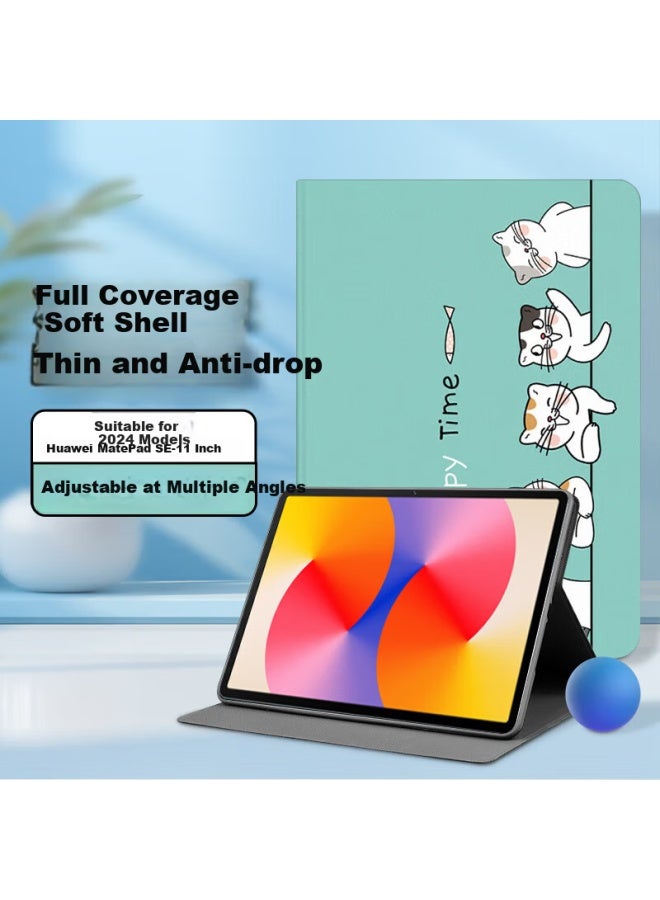 Sehan Shihan Compatible With Huawei Matepad Se 11-Inch Protective Case Model, Huawei Tablet Protective Cover, Supports Creative Cartoon Cute Design, Full Protection, Slim, Shockproof - Image 1