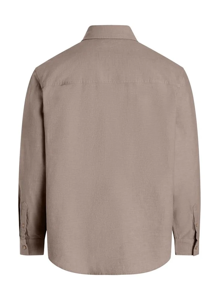 كالفن كلاين جينز Regular Fit Pocket Detail Chambray Shirt