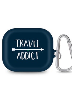 Stylizedd StylePods Case for Airpods 3rd Gen Case With Anti-Lost Keychain - Travel Addict  - Image 1