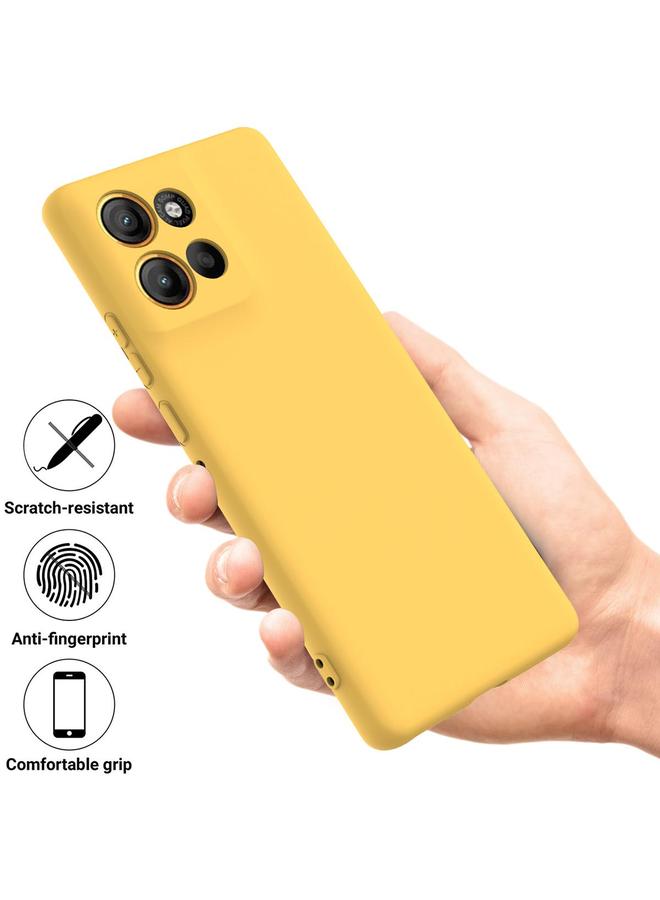S-TOP Case For Motorola Moto G15 Power Pure Color Liquid Silicone Shockproof Phone Case - Image 2