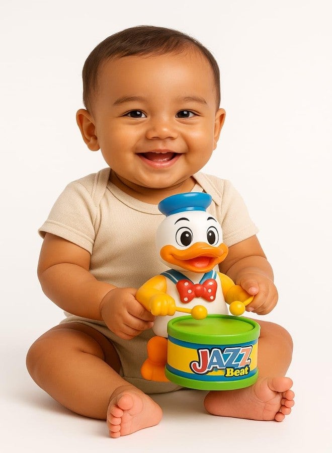 SHANVI MS Toys Cute Drummer Pet Toys with Dancing Action for Kids Toys Sound Toys Key-Operated CAT-DORE-DUCK-03 - Image 5