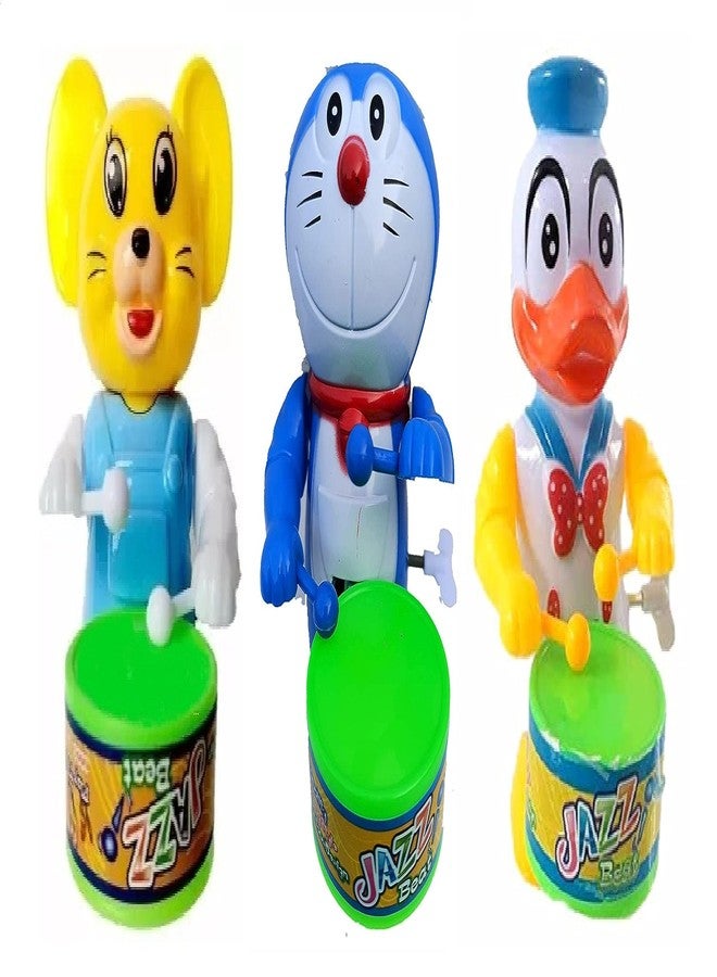 SHANVI MS Toys Cute Drummer Pet Toys with Dancing Action for Kids Toys Sound Toys Key-Operated CAT-DORE-DUCK-03 - Image 1